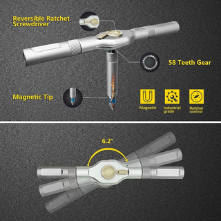 Klyzor 24 in 1 Magnetic Precision Ratchet Screwdriver Set