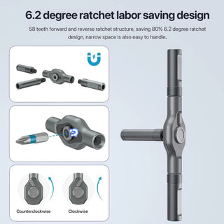 Klyzor 24 in 1 Magnetic Precision Ratchet Screwdriver Set